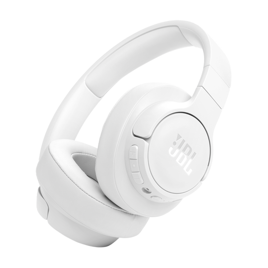 JBL Tune 770NC - White - Adaptive Noise Cancelling Wireless Over-Ear Headphones - Hero